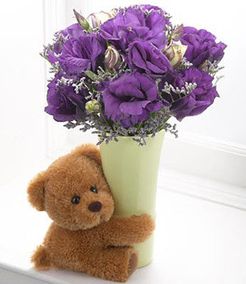 Cheerful Wishes Blooming Basket