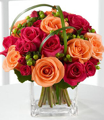 Simply Cheerful Mixed Rose Bouquet