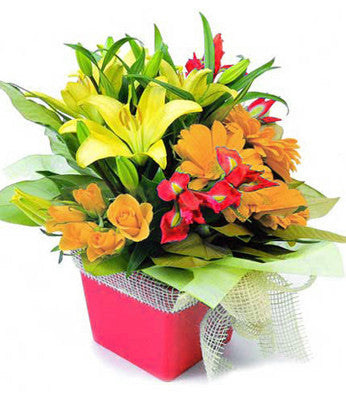 Sun-Drenched Summer Rose Bouquet