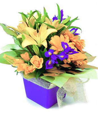 Sun-Drenched Summer Rose Bouquet